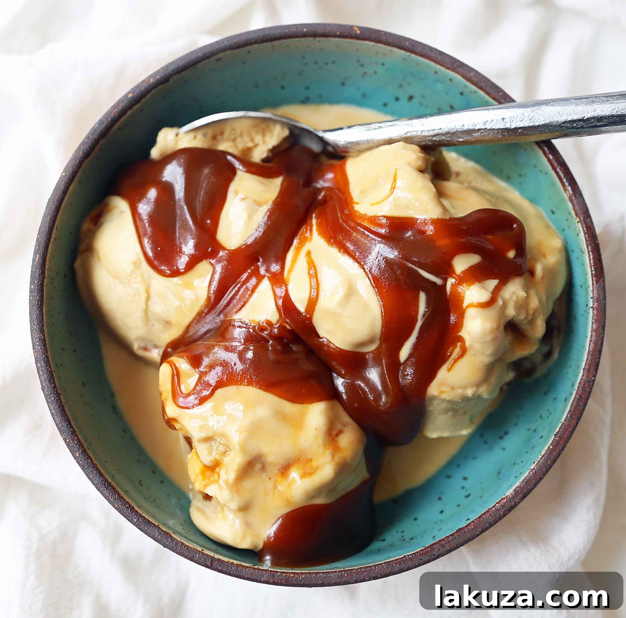 SIGMA Ice Cream - Caramel Crush 2 Indulge in the finest homemade salted caramel ice cream with this irresistible recipe. Craft perfect sea salt caramel ice cream at home and elevate your dessert experience. Learn how to make luscious, creamy caramel ice cream from scratch. modernhoney.com #icecream #homemadeicecream #saltedcaramel #seasaltcaramel