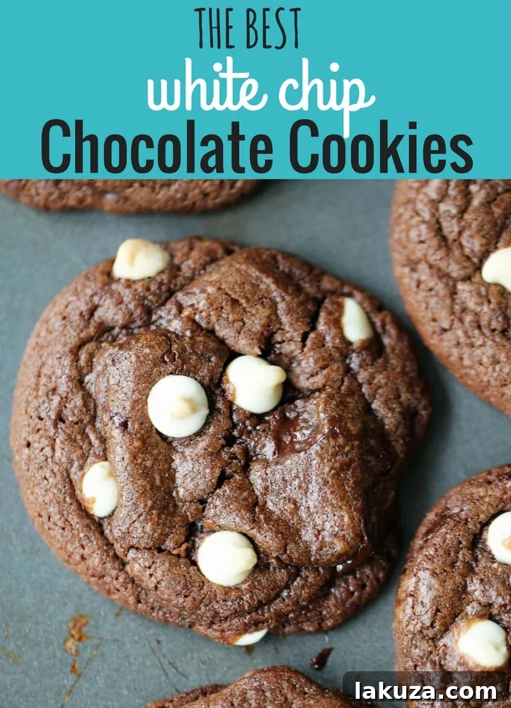 Pin this recipe: The Best Triple Chocolate Chip Cookies, Black and White Chippers