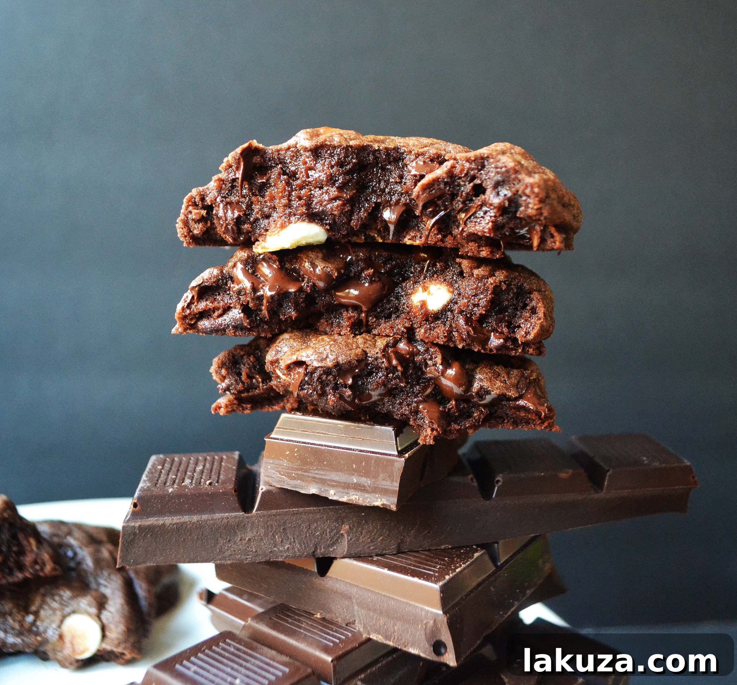 Hunka Hunka Triple Chocolate Cookies, a signature recipe by Modern Honey
