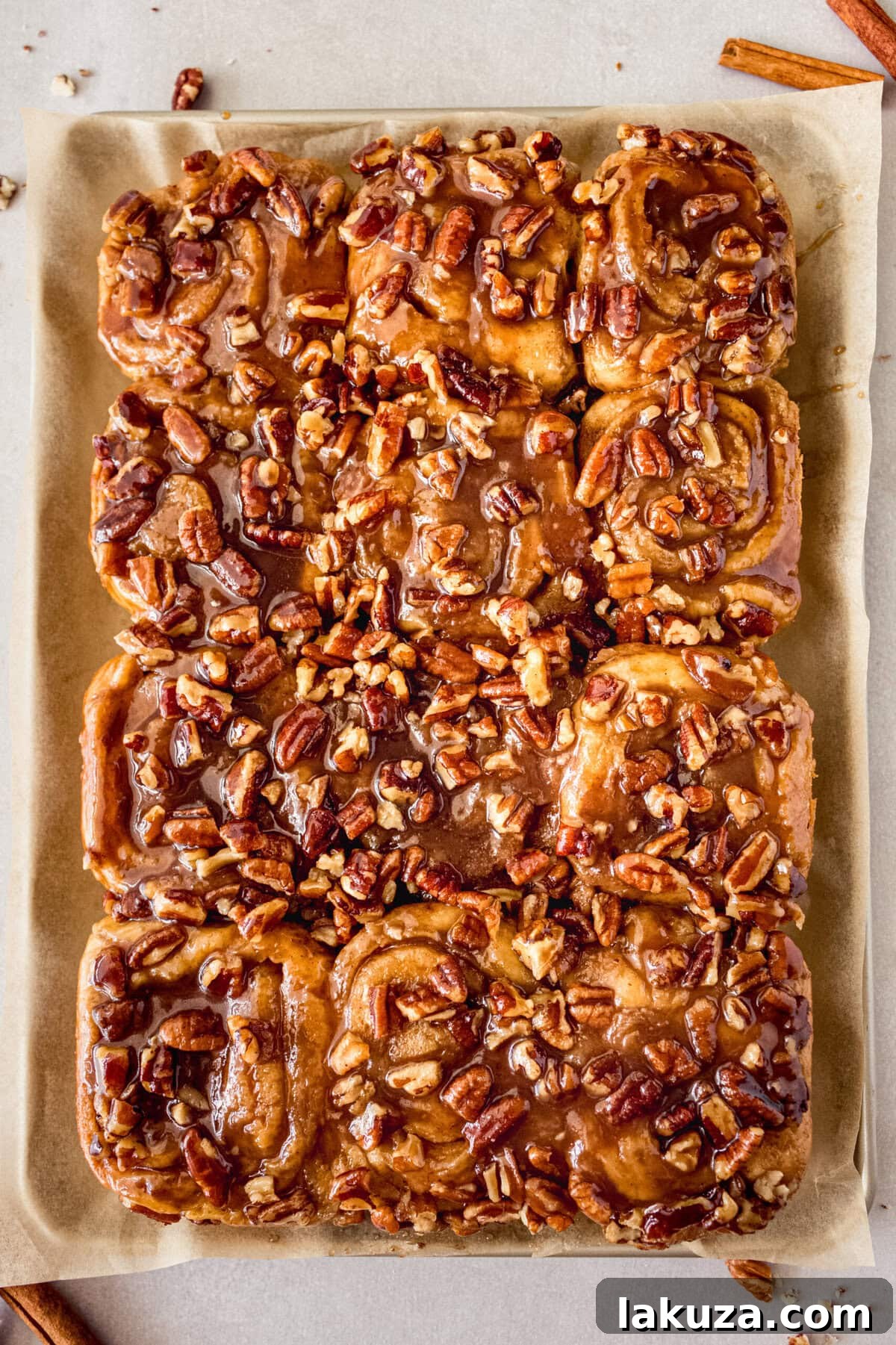 Sticky Buns or Caramel Pecan Rolls. How to make homemade sticky buns.