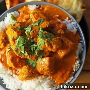 Chicken Tikka Masala A popular Indian dish with a spiced tomato cream based sauce with tender chicken and spices.