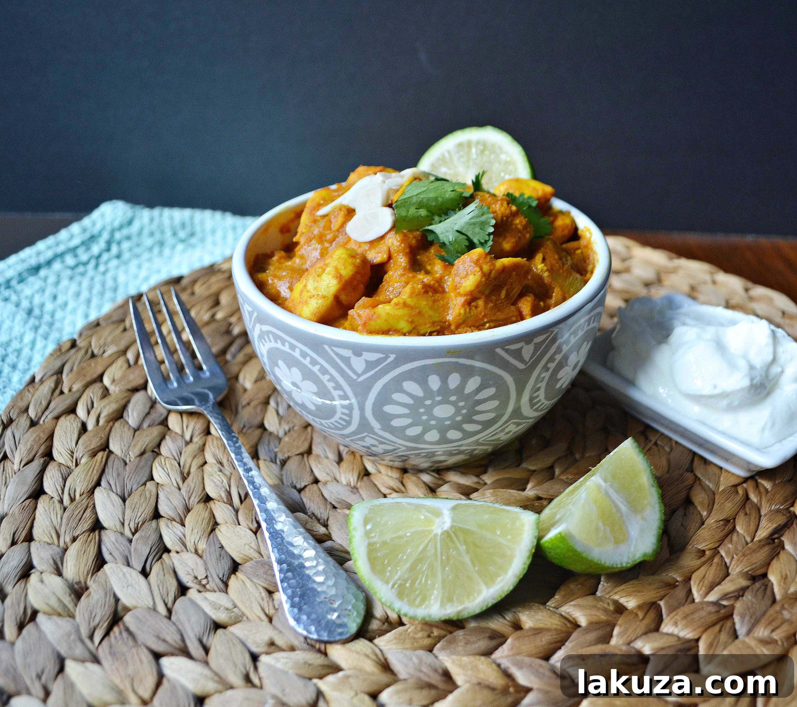 Healthy Indian Spiced Chicken prepared with fresh ingredients