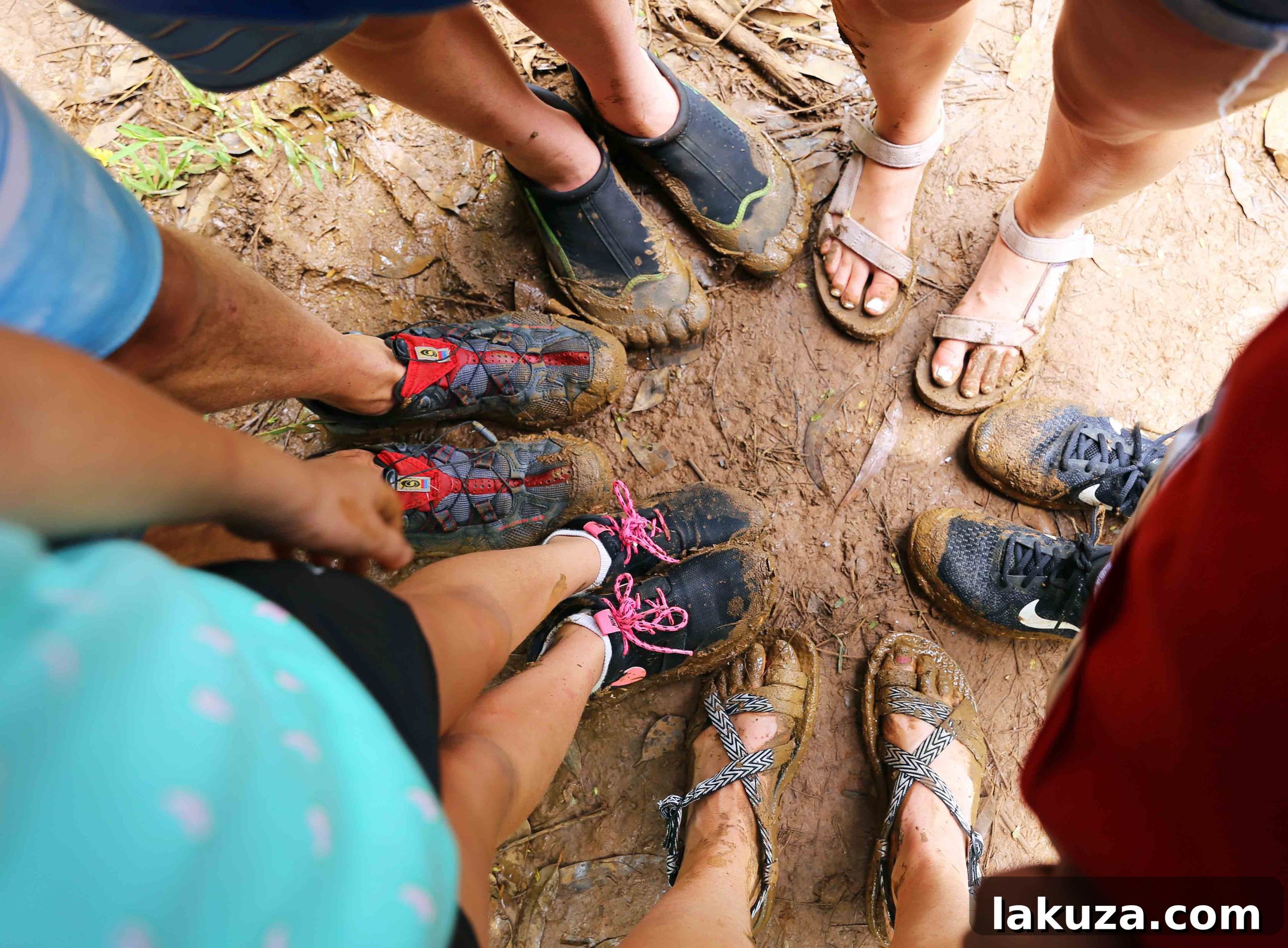 Kauai's Top Adventures and Culinary Delights 49 Muddy hiking shoes from hiking in Kauai Hawaii