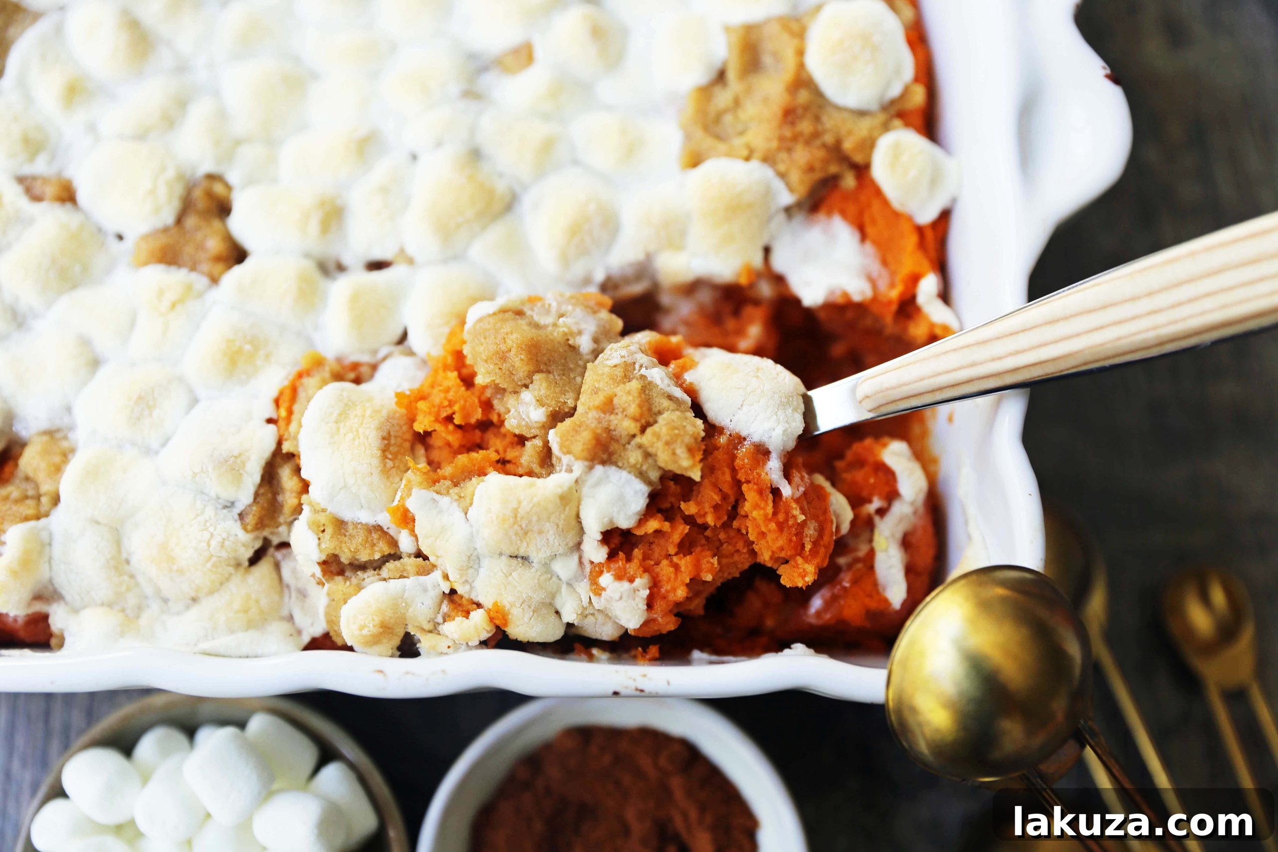 Sweet Potato Bliss with Marshmallow Streusel Topping 3 Thanksgiving Sweet Potato Casserole with Marshmallows and Streusel