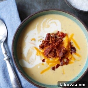 Cheesy Cauliflower Soup