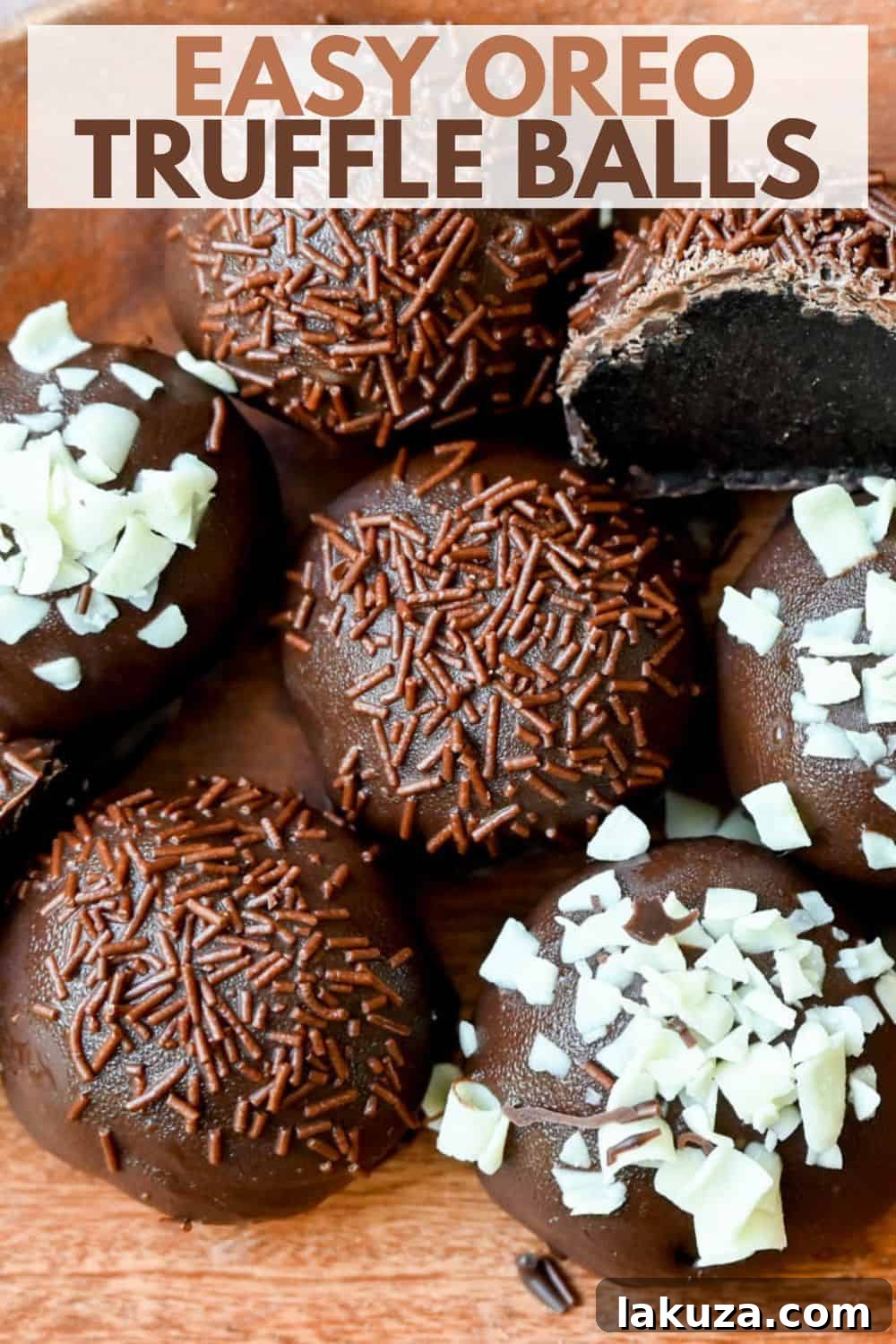 Creamy Oreo Bliss 11 The best 4-ingredient no-bake Oreo balls recipe, rich, creamy, and coated in smooth chocolate.