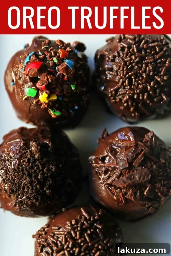 Creamy Oreo Bliss 10 A plate of homemade Oreo truffles, ready to serve as a delicious and easy dessert.