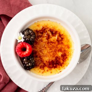 Homemade Creme Brulee Recipe. A creamy, silky vanilla custard topped with crisp sugar crust is one of the most popular desserts at restaurants for good reason. With its silky custard base and crackly caramelized sugar topping, it’s a showstopper that’s surprisingly easy to make at home.