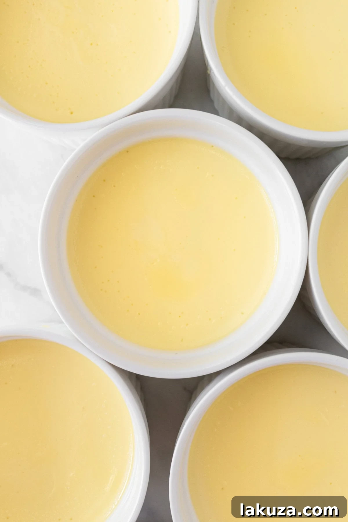 Creme brulee in ramekins.