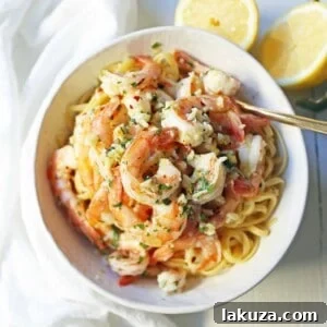 Shrimp Scampi Linguine, a quick and delicious pasta dish with lemon-garlic butter sauce.