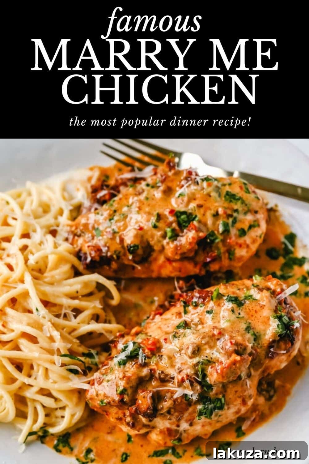 The BEST Marry Me Chicken Recipe with creamy sundried tomato basil sauce. This famous skillet chicken is easy and perfect for a memorable dinner.