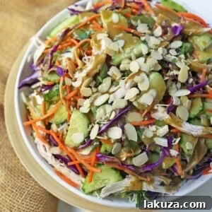 Thai Chicken Salad with Peanut Dressing - featured recipe image.