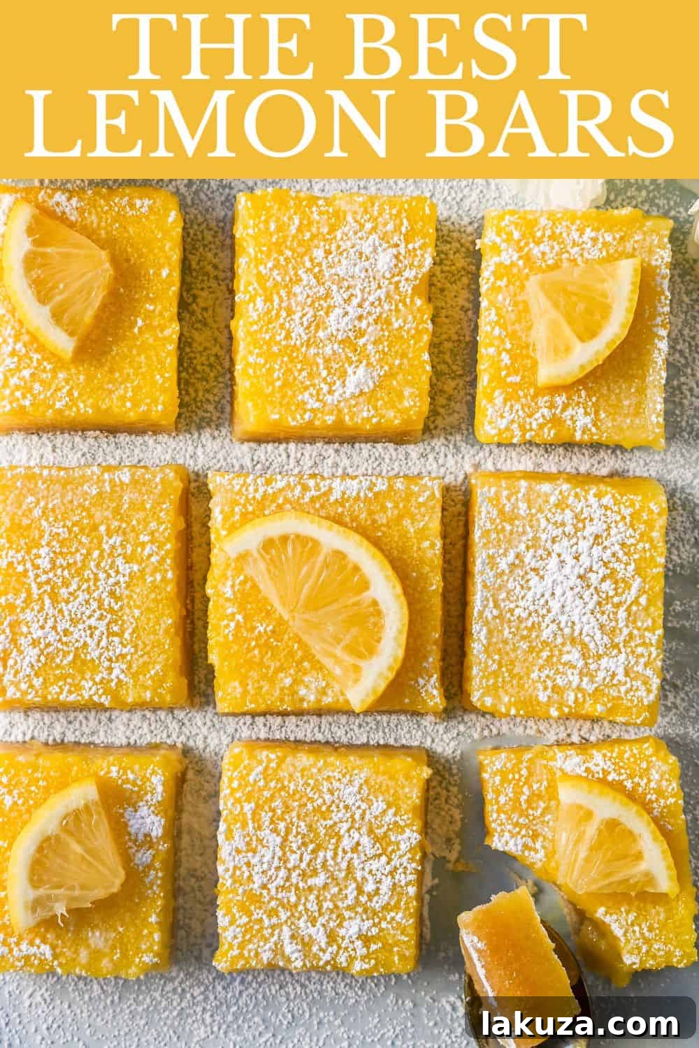 Sunshine Lemon Squares 10 A large batch of freshly baked lemon bars, golden and glistening, waiting to be cut and served, capturing the essence of a perfect homemade dessert.