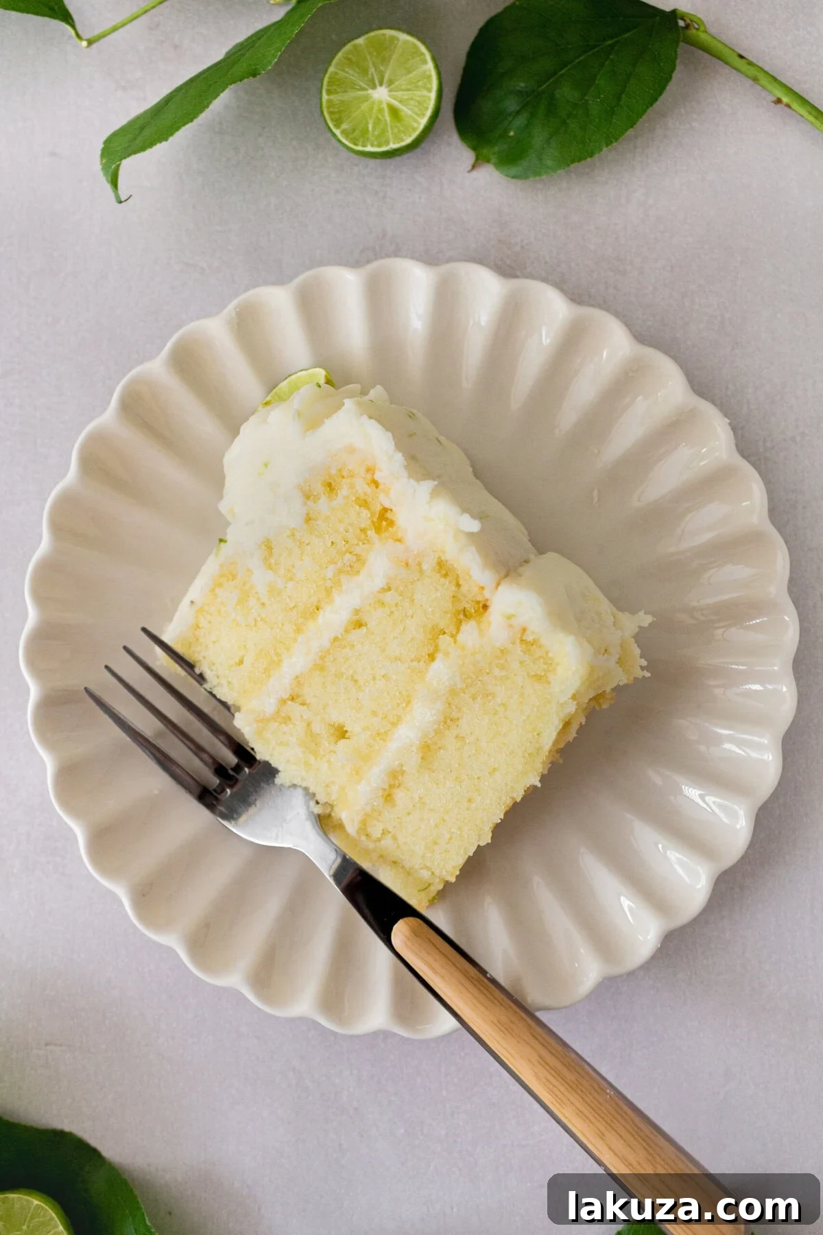 Zesty Key Lime Indulgence 6 Moist key lime cake with sweet cream cheese frosting. A light and fluffy citrus lime cake with the perfect lime buttercream frosting! This is the best lime cake recipe!