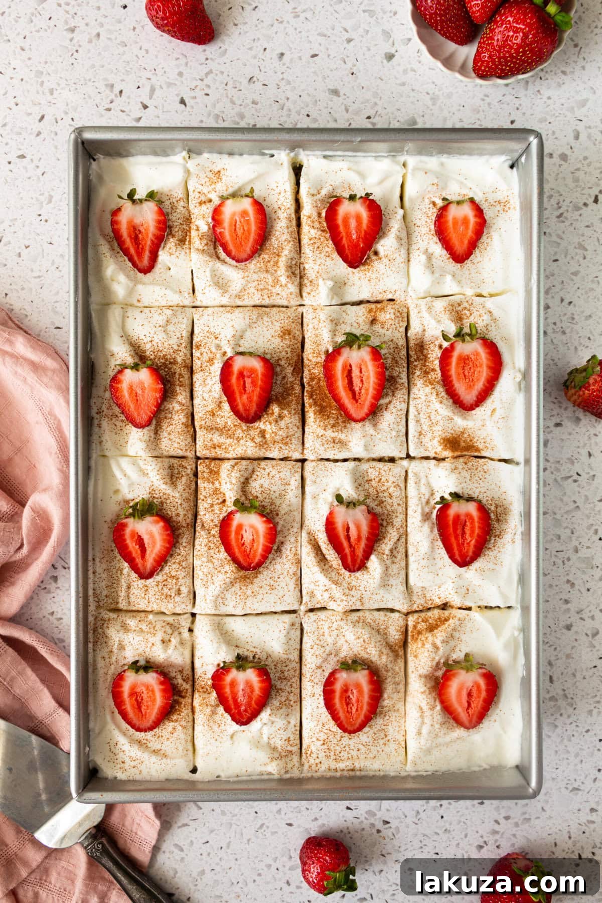 Tres Leches Cake. A classic Mexican dessert made with a vanilla sponge cake soaked with three kinds of milk -- heavy cream, evaporated milk and sweetened condensed milk and topped with fresh sweetened whipped cream. An authentic Mexican dessert recipe!