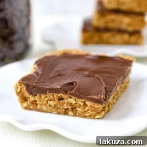 Chocolate Peanut Butter Cookie Bars with a creamy chocolate frosting.
