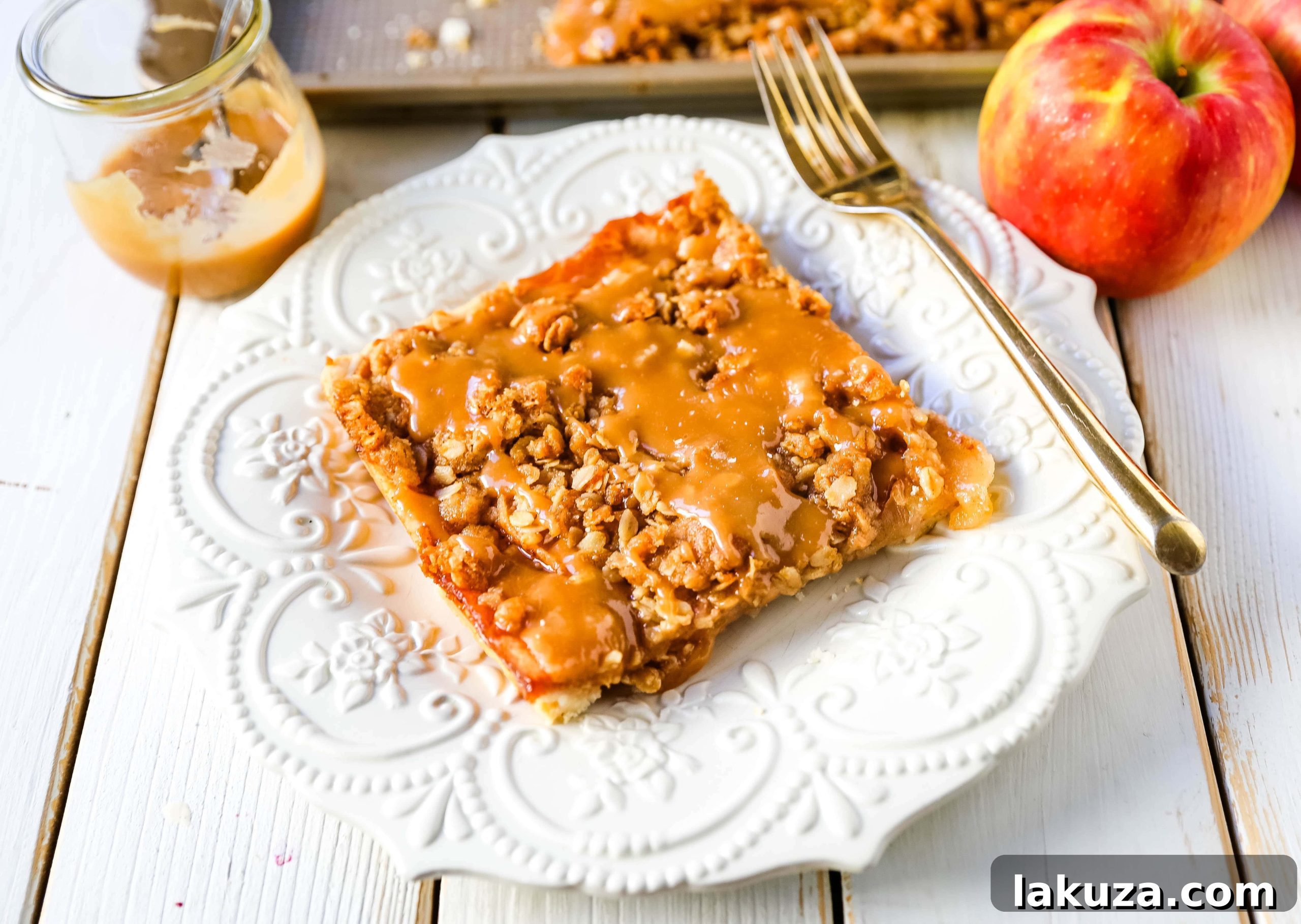 Sliced apples tossed with cinnamon and sugar, ready for pie