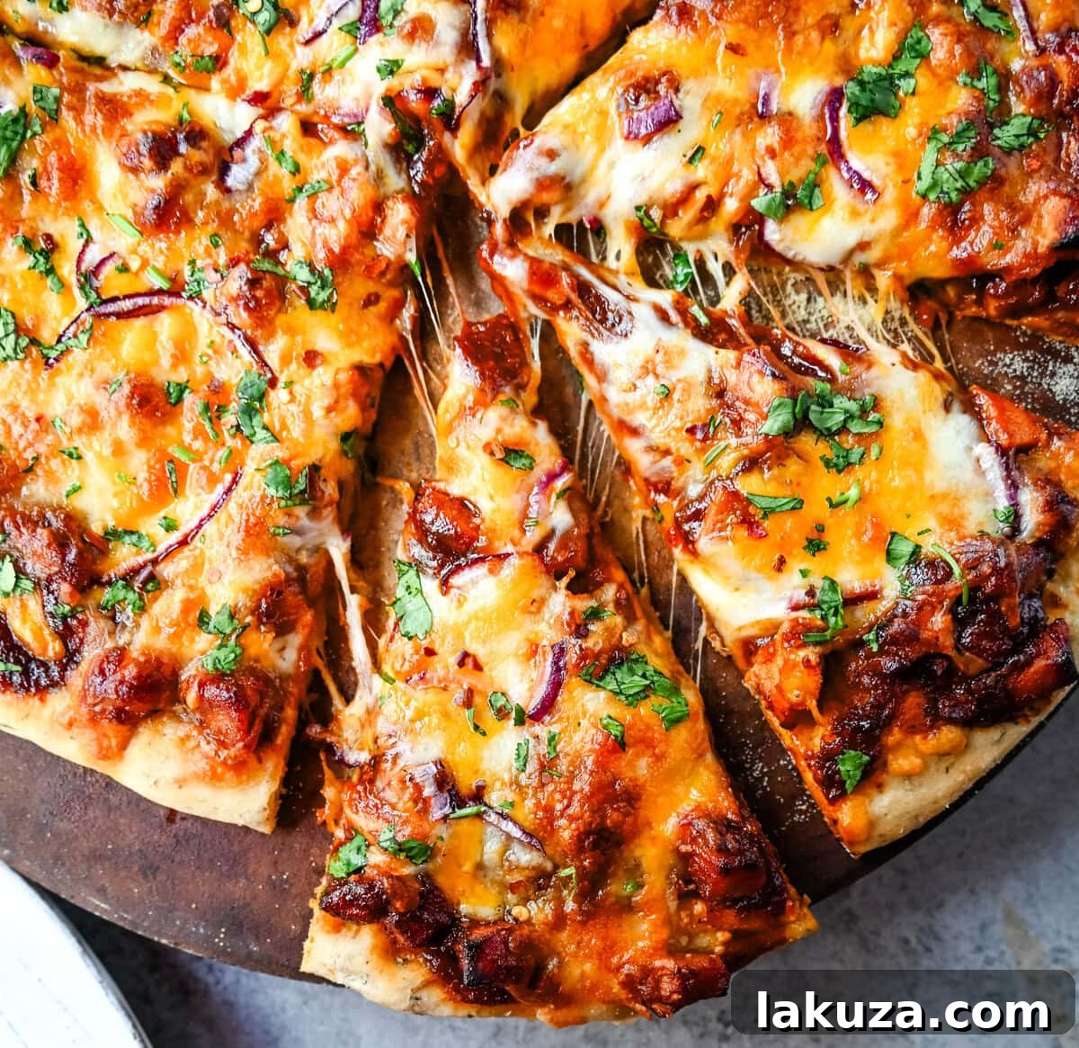 Gourmet BBQ Chicken Pizza at Home 6 The prepared Homemade Pizza Dough, perfectly risen and ready to be shaped for baking.