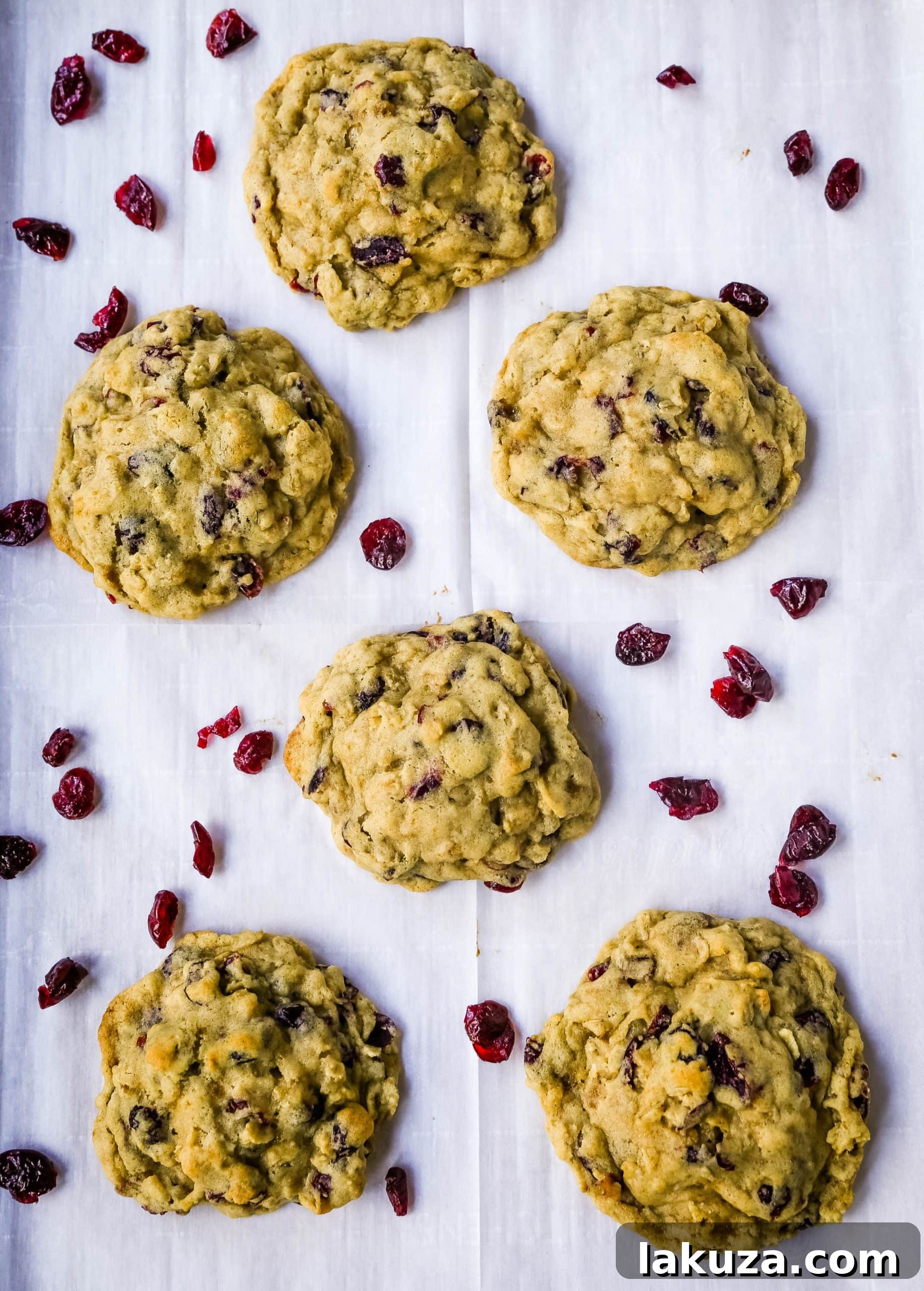 Cranberry Oatmeal Cookies Soft chewy brown sugar oatmeal cookies with sweetened dried cranberries. A chewy and hearty oatmeal cookie that everyone will love! www.modernhoney.com #oatmealcookie #oatmealcookies #cranberryoatmeal #cookie #cookies