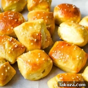 Soft Homemade Pretzel Bites - Perfect for dipping and snacking!