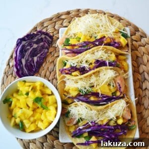 Tropical Honey Lime Shrimp Tacos with Pineapple Salsa 4 Honey Lime Shrimp Tacos with Pineapple Salsa - Modern Honey