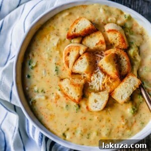 The Best Creamy Broccoli Cheddar Soup Recipe