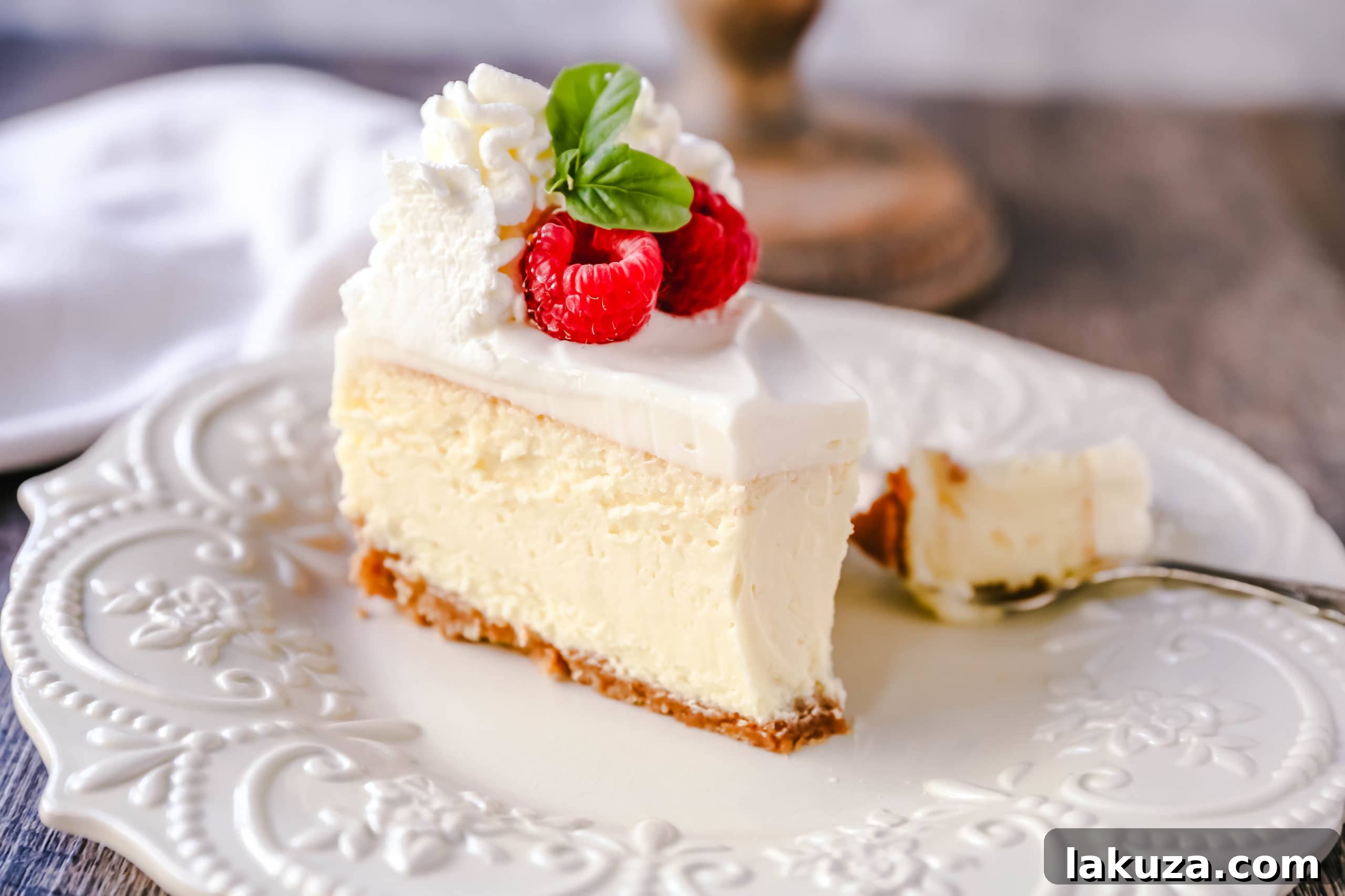 Vanilla Bean Cheesecake 3 The Best Cheesecake Recipe: How to make the creamiest, dreamiest, richest vanilla cheesecake with a buttery graham cracker crust. All of the tips and tricks for making the perfect cheesecake! www.modernhoney.com #cheesecake #vanillacheesecake #cheesecakerecipe #dessert