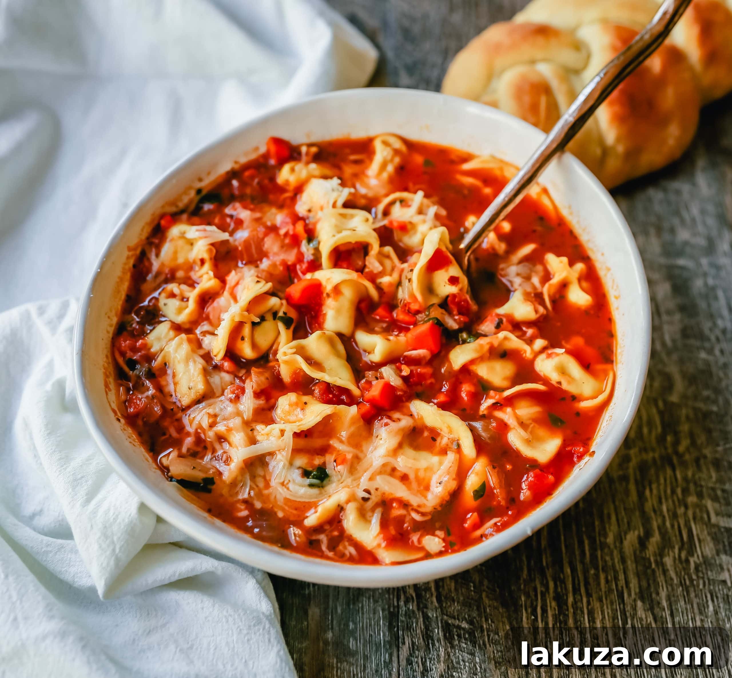 Wholesome Garden Tortellini Soup 2 Warm and inviting Tuscan Tortellini Vegetable Soup, a perfect comforting meal