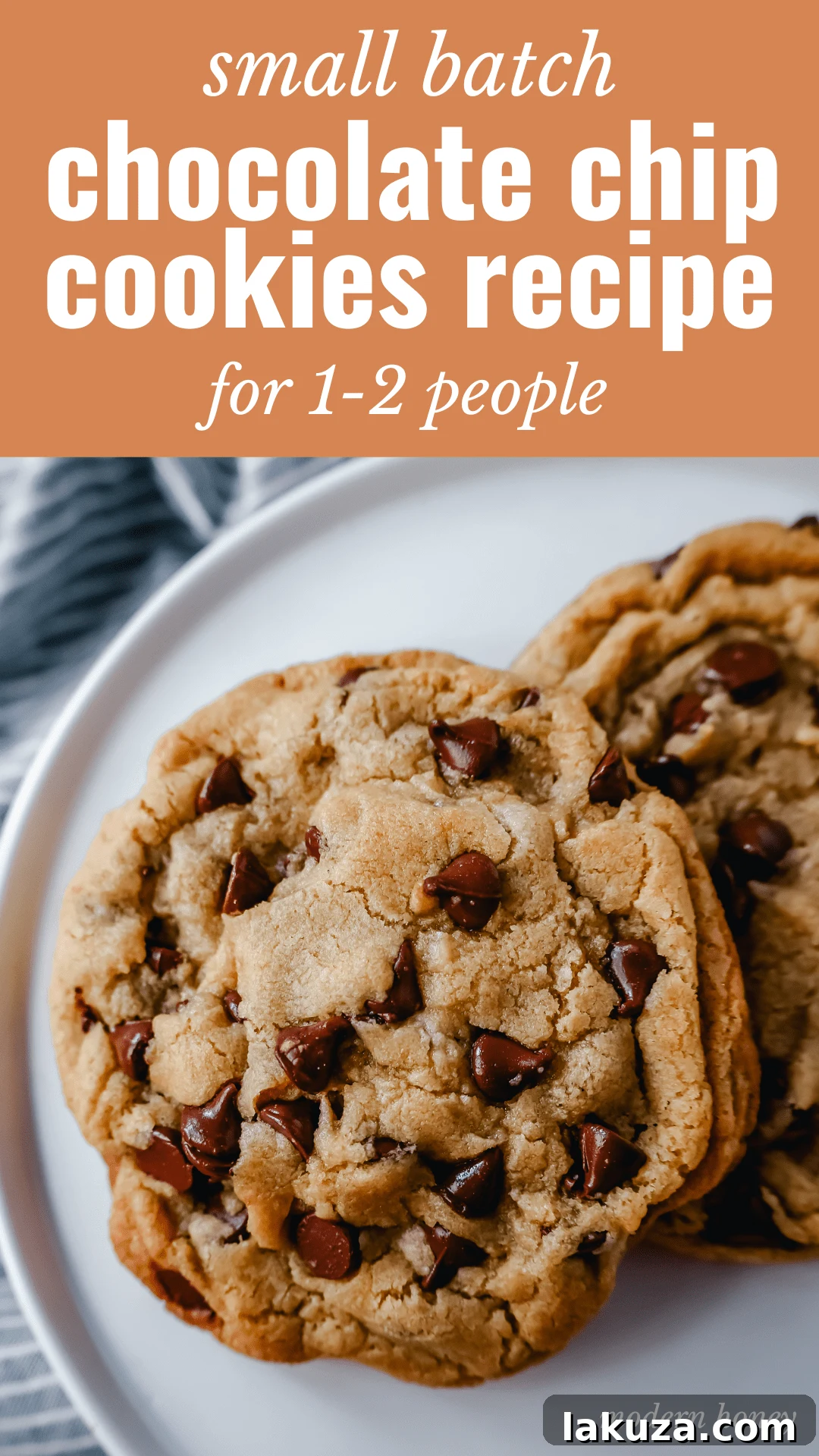 Sweetheart Chocolate Chip Cookies for Two 7 A freshly baked chocolate chip cookie served with a glass of milk.