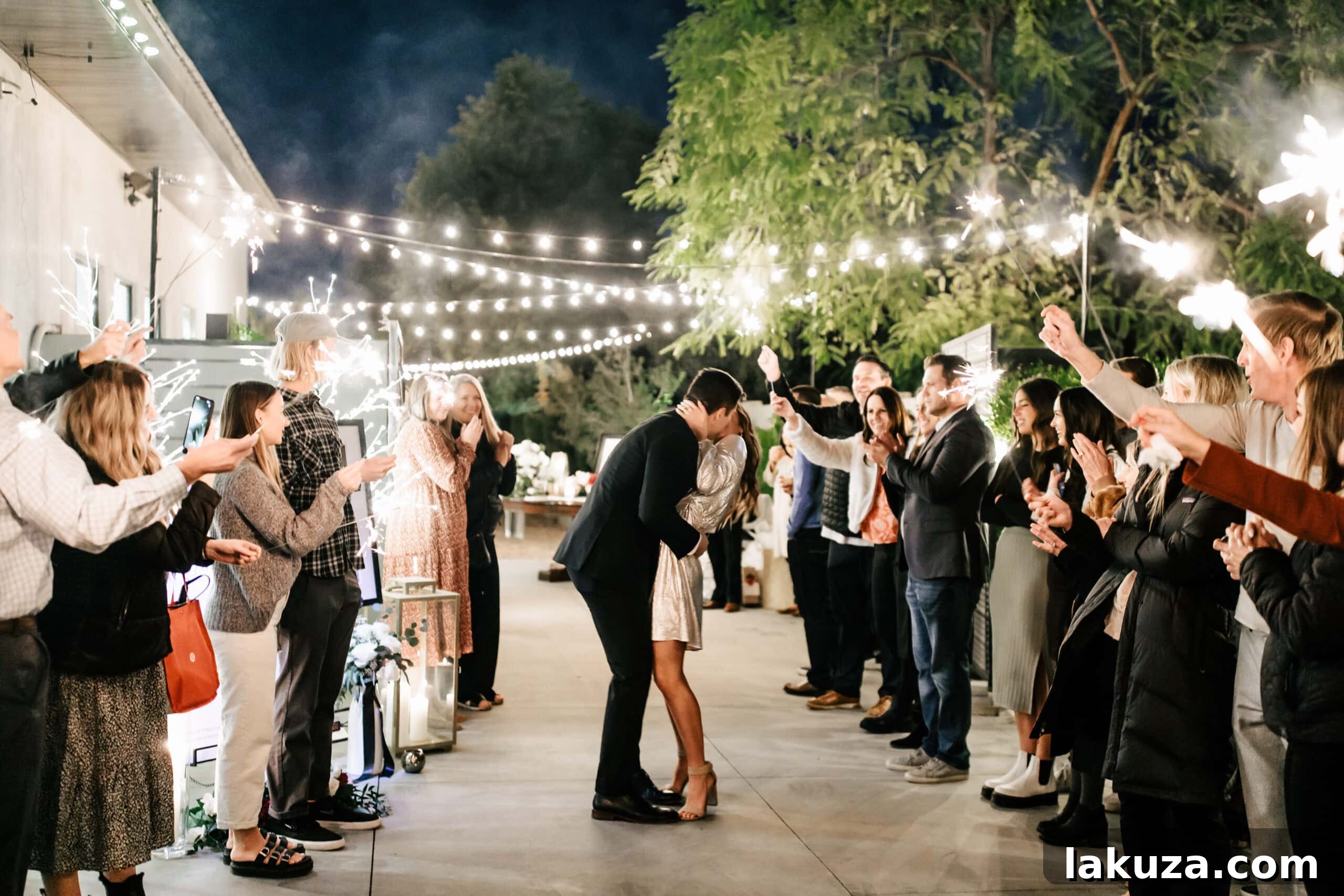 Couple enjoying a dance at their wedding celebration