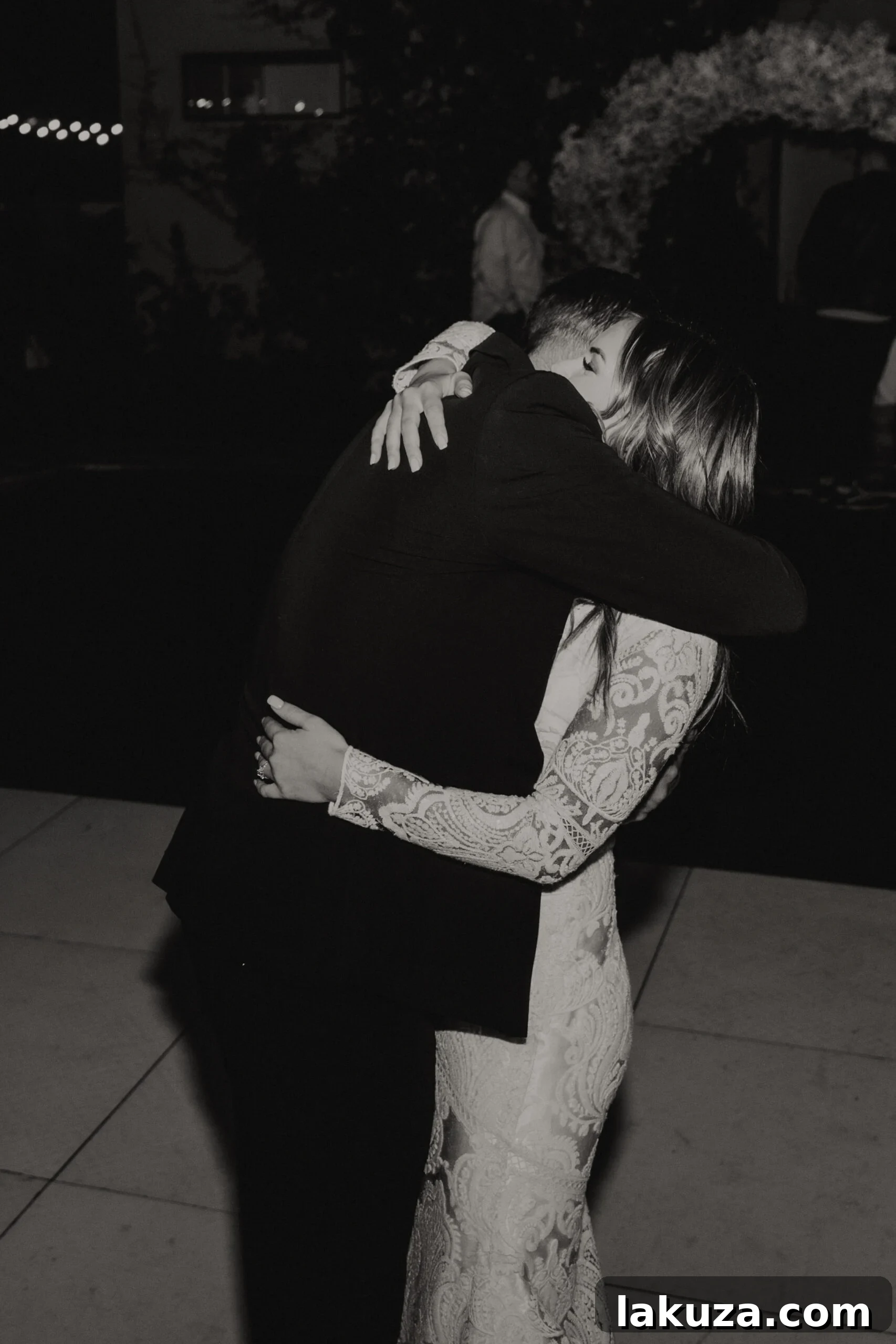 Father-daughter dance at wedding reception