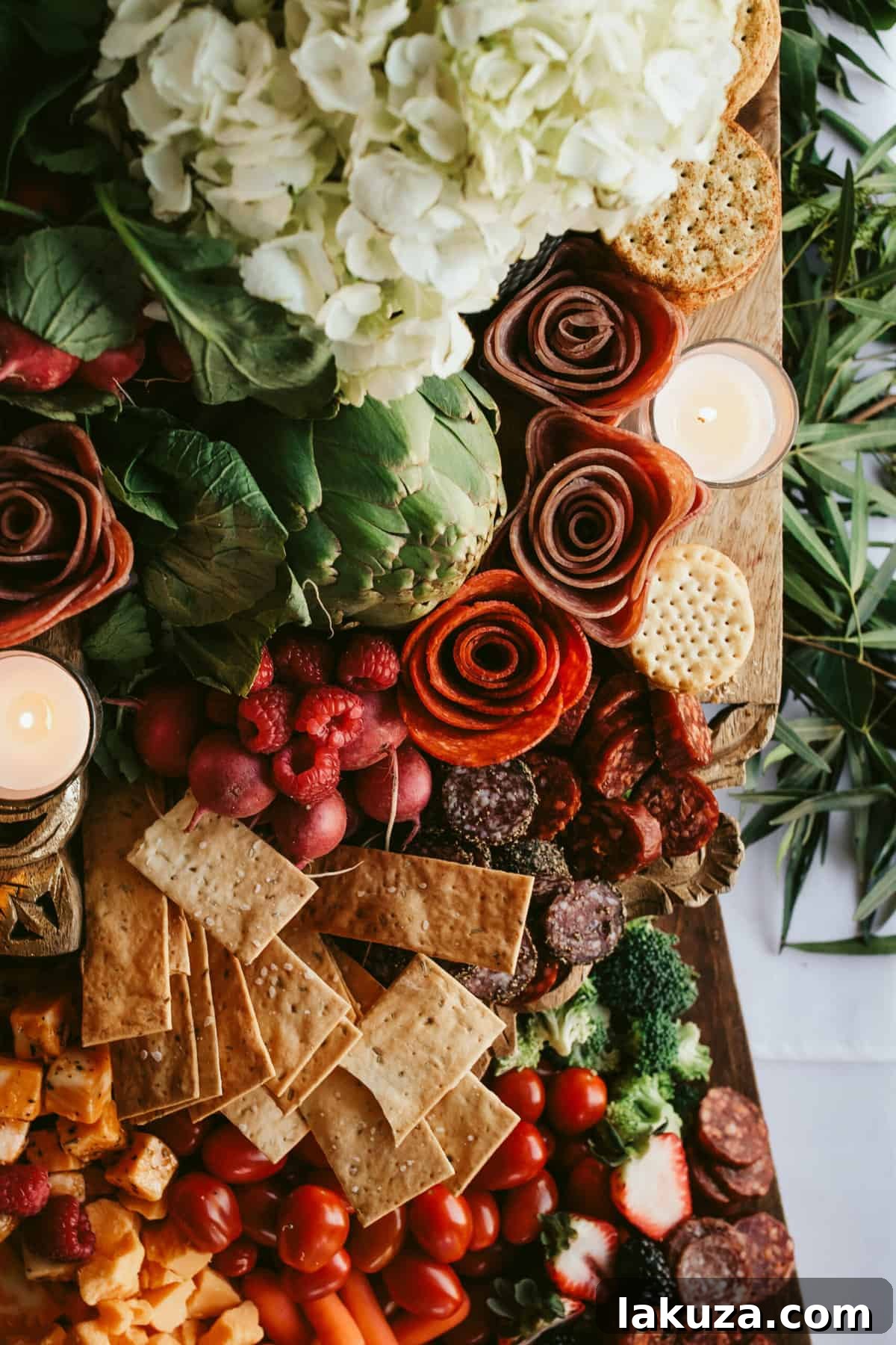 Wedding reception dessert table with a variety of sweet treats