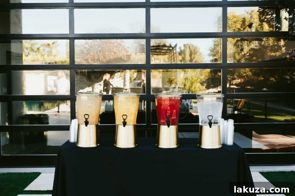 Beautifully arranged hot chocolate bar for wedding reception