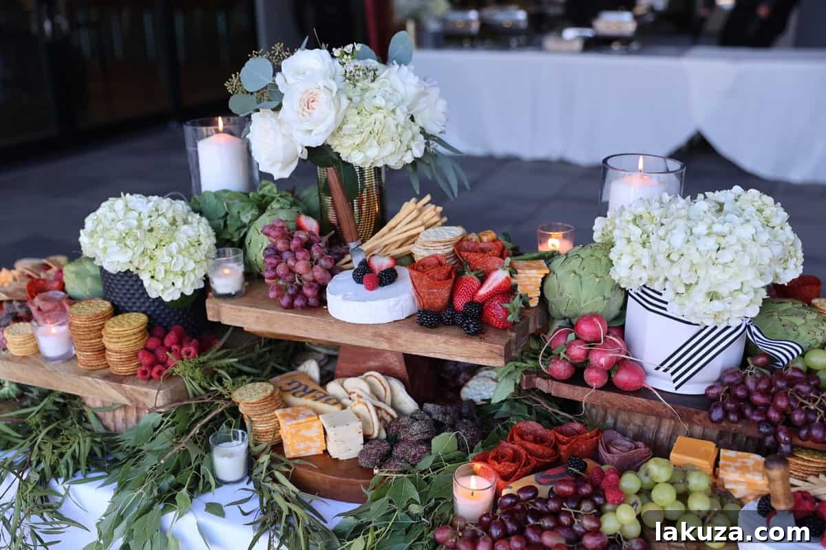 Wedding mocktail bar with festive holiday drinks