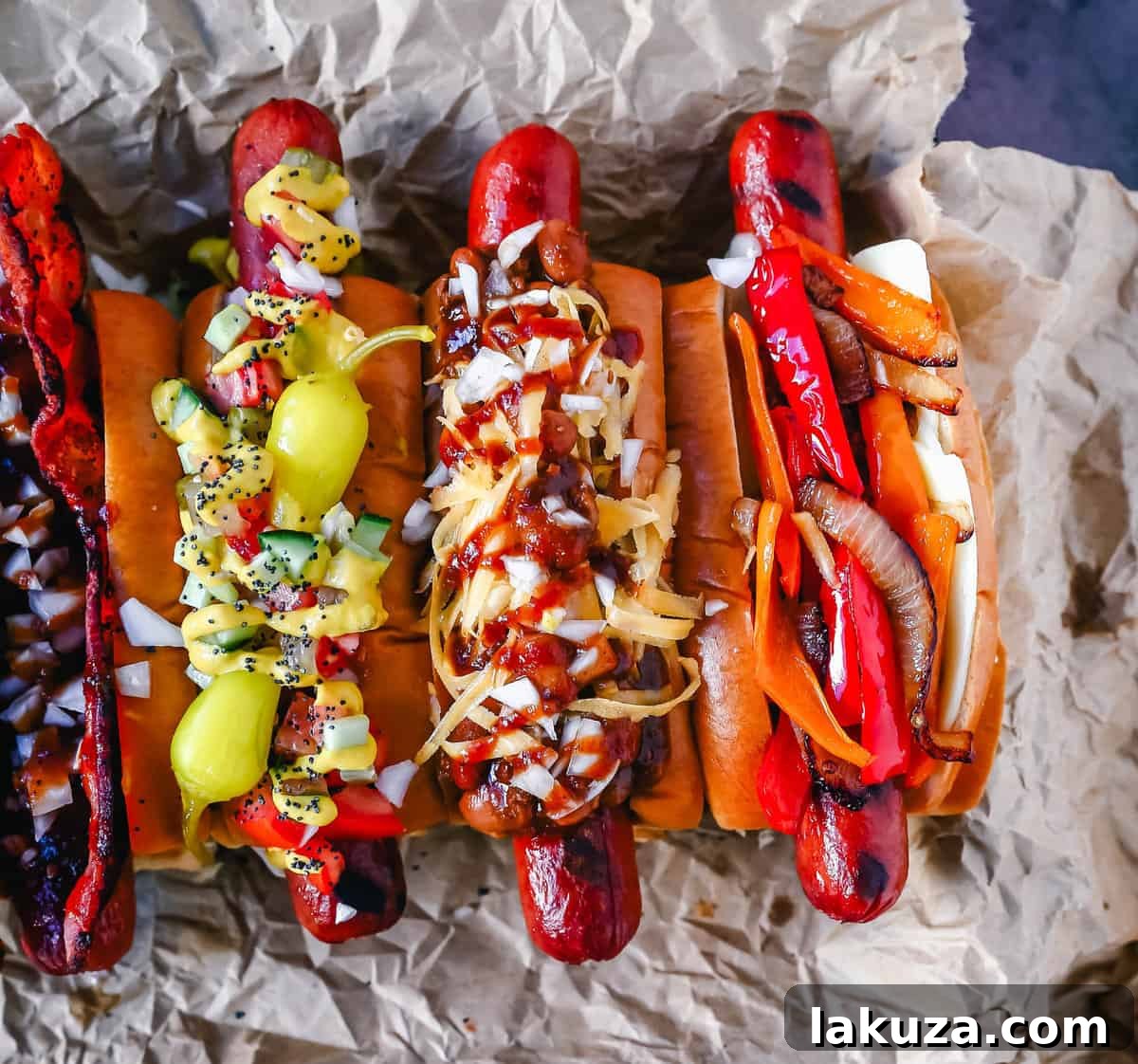 An authentic Chicago Hot Dog, loaded with classic toppings on a poppyseed bun, ready to be devoured.