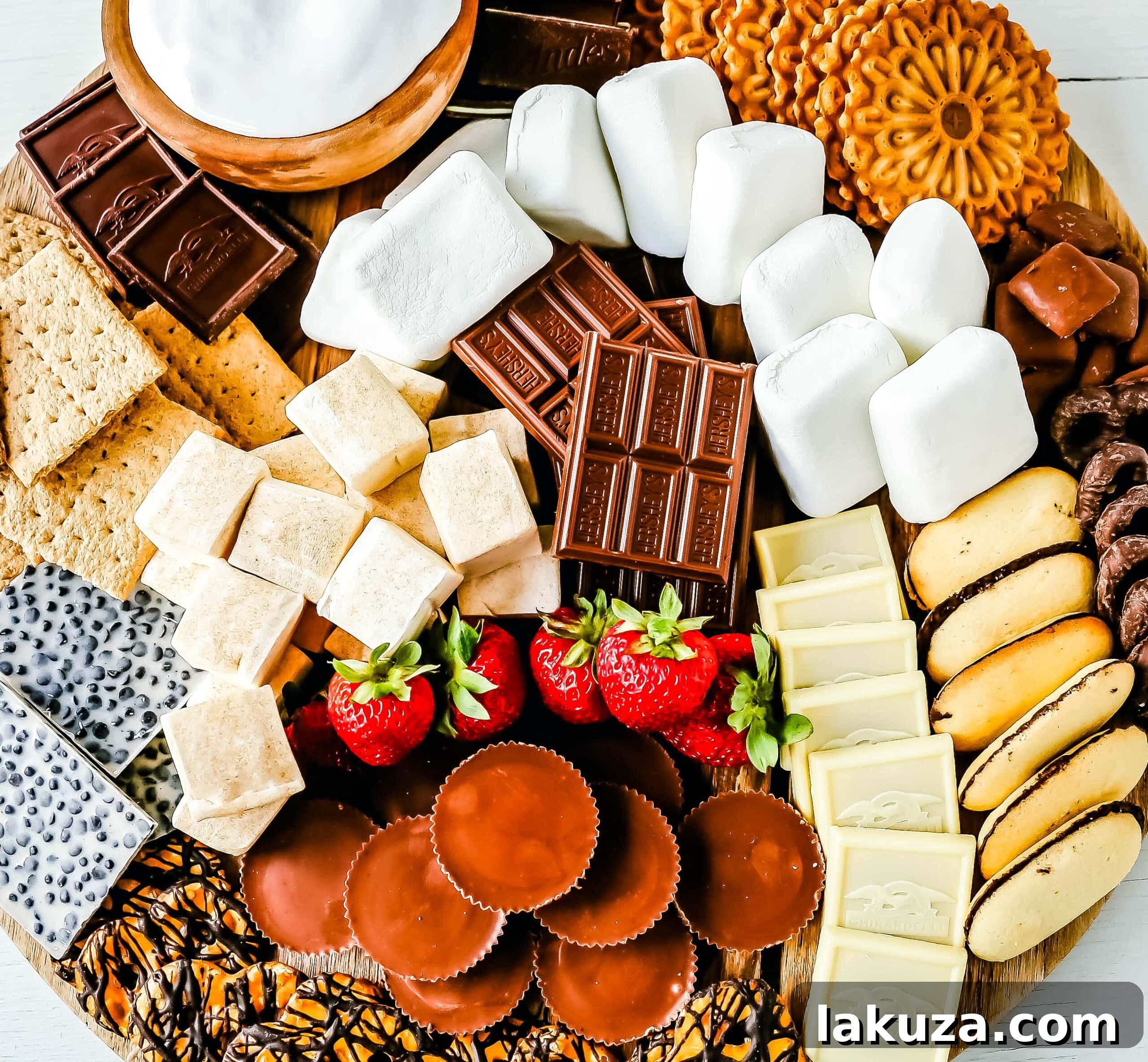 How to make the Ultimate S'mores. How to create a fun S'mores Board with all of the toppings. Perfect for campfires in the mountains, at the beach, or in your backyard! S'mores are the perfect customizable summer treat.