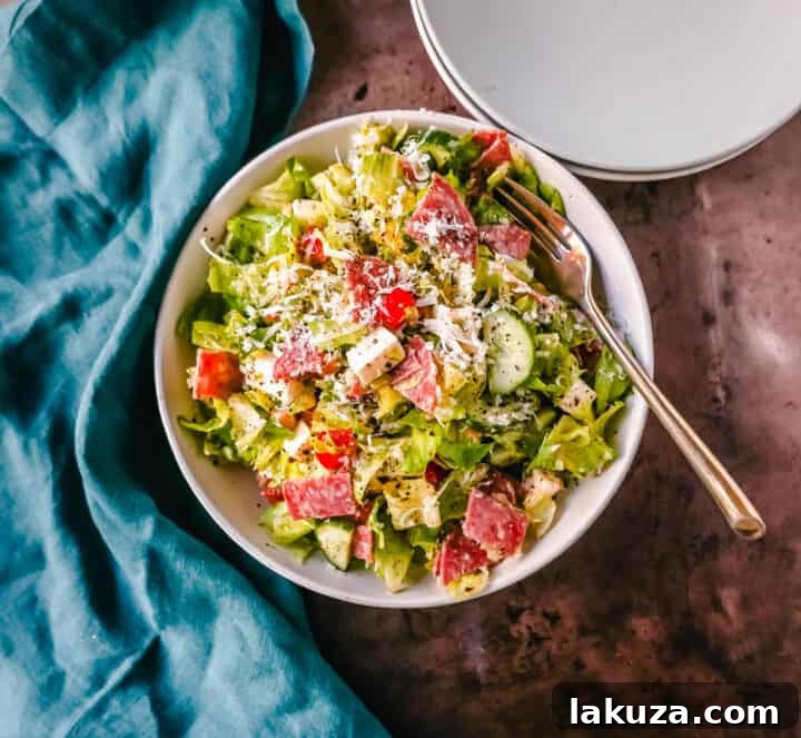 Step-by-step instructions for Italian Chopped Salad
