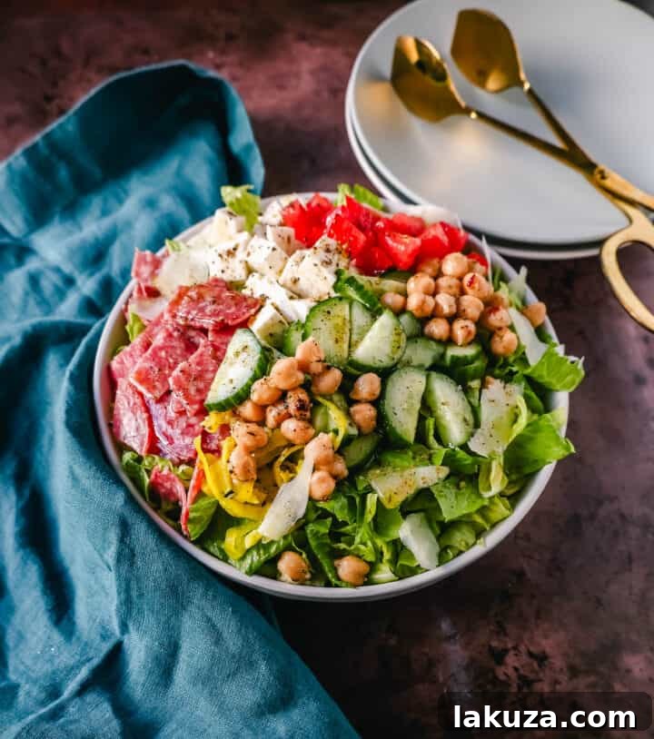 Italian Chopped Salad in a large bowl