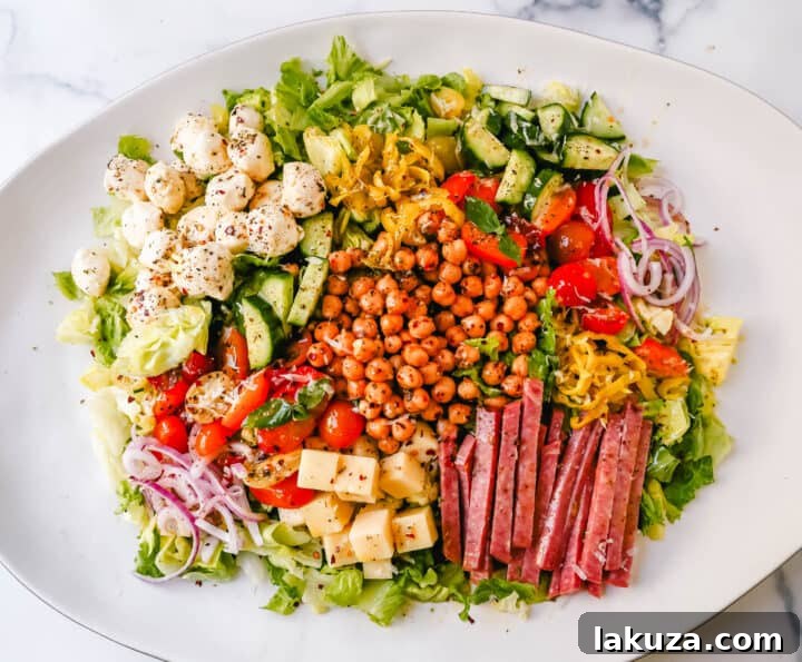 Plated Italian Chopped Salad