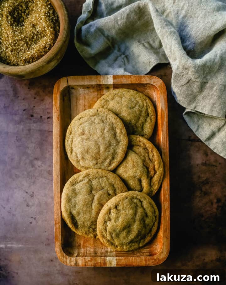 Close-up of freshly baked Brown Sugar Cookies, showing their golden color and soft centers.