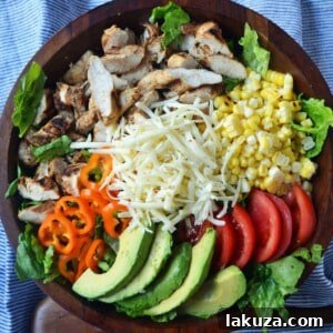 Southwestern Chicken Chopped Salad with Cilantro Lime Ranch