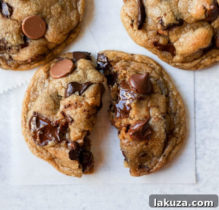 Irresistible Chocolate Chip Cookies 3 A plate of golden brown, delicious chocolate chip cookies ready to be enjoyed.
