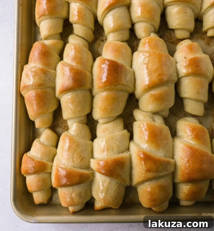 Golden Flaky Crescents 3 Buttery, light, and fluffy homemade crescent rolls ready to be enjoyed. Easy homemade rolls made from scratch!