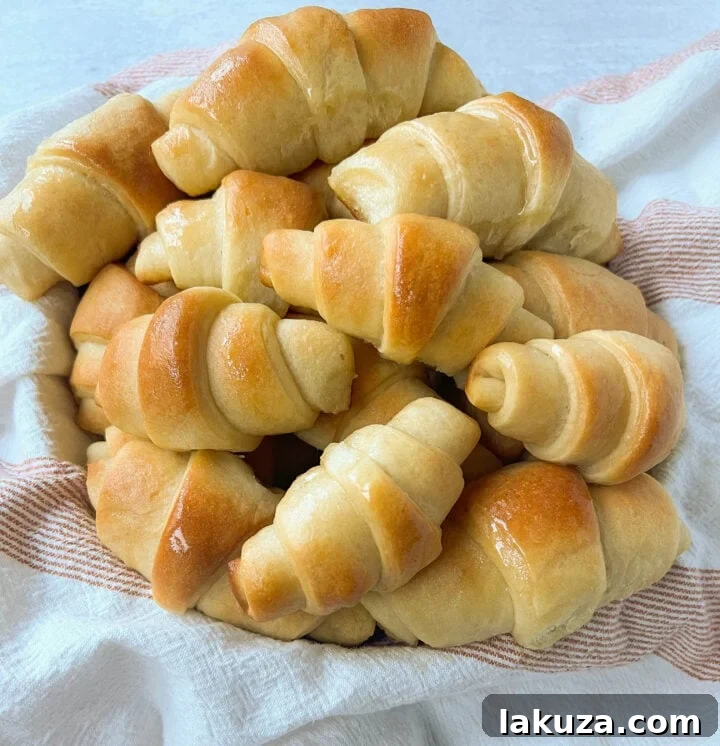 Homemade Crescent Rolls: Perfect buttery, light, and fluffy homemade roll recipe, easy to make from scratch.