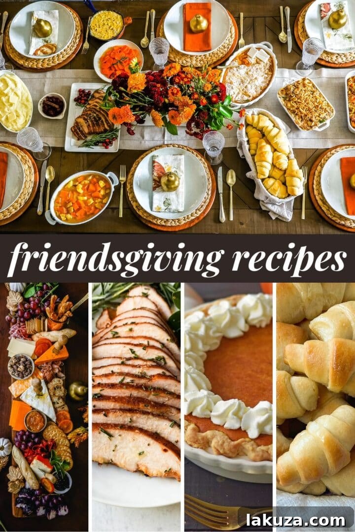 Friendsgiving Ideas: Tips for creating the perfect Friendsgiving dinner party, including menu, table decor, and planning strategies.