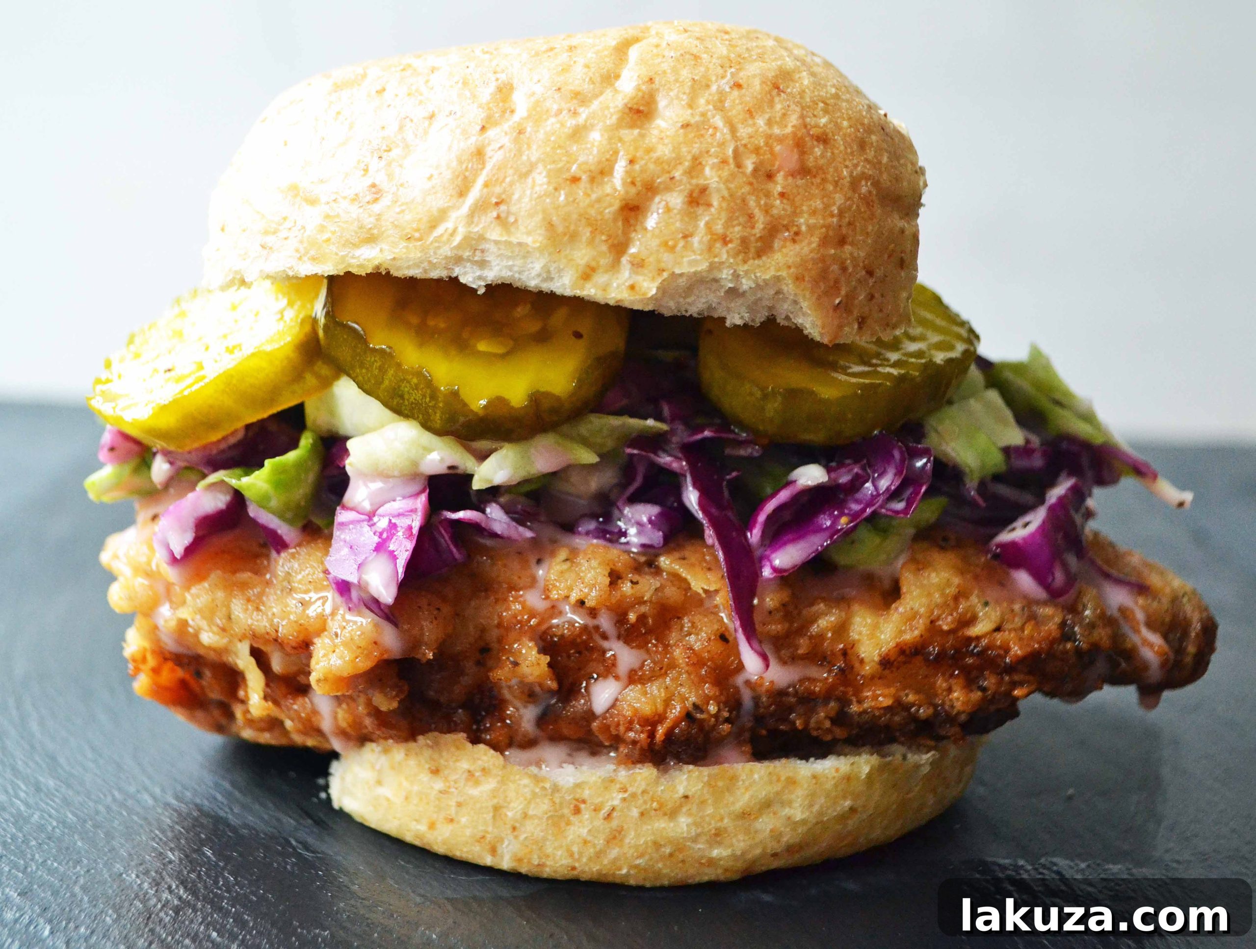 Bubby's Buttermilk Fried Chicken Sandwich with Creamy Coleslaw and Spicy Pickles - Ready to Eat