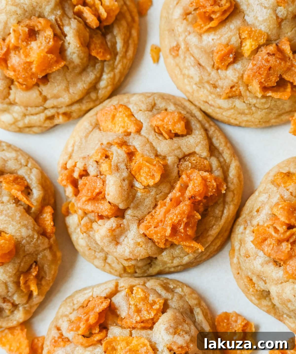 80 Irresistible Christmas Cookie Recipes 26 Cornflake Crack Cookies: buttery, chewy, crispy cookies with toffee caramel notes from homemade cornflake crack. A sweet and salty hit!