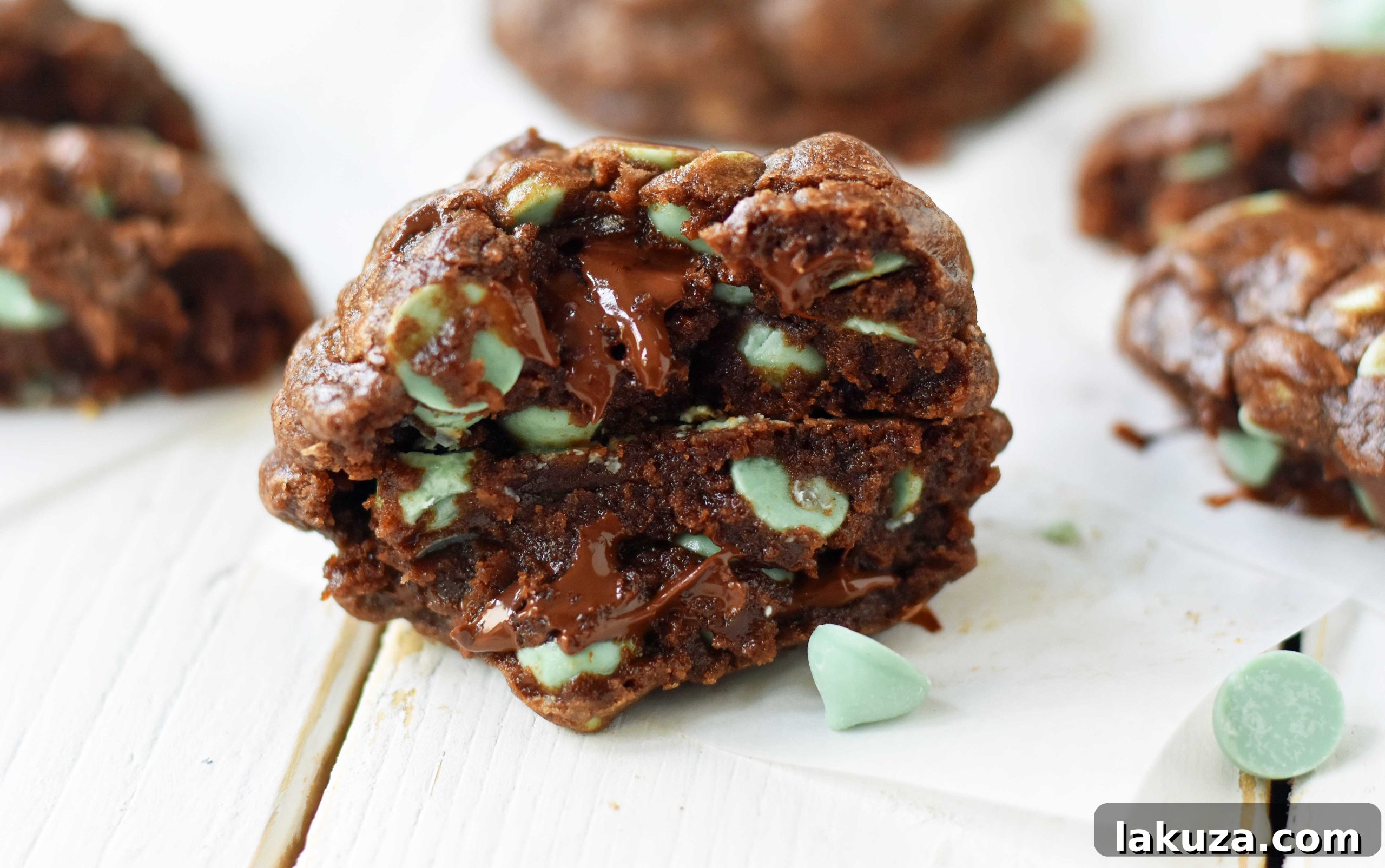 80 Irresistible Christmas Cookie Recipes 30 Chocolate Mint Chip Cookies: rich, chewy double chocolate cookies with silky smooth mint chips. A perfect chocolate mint cookie!