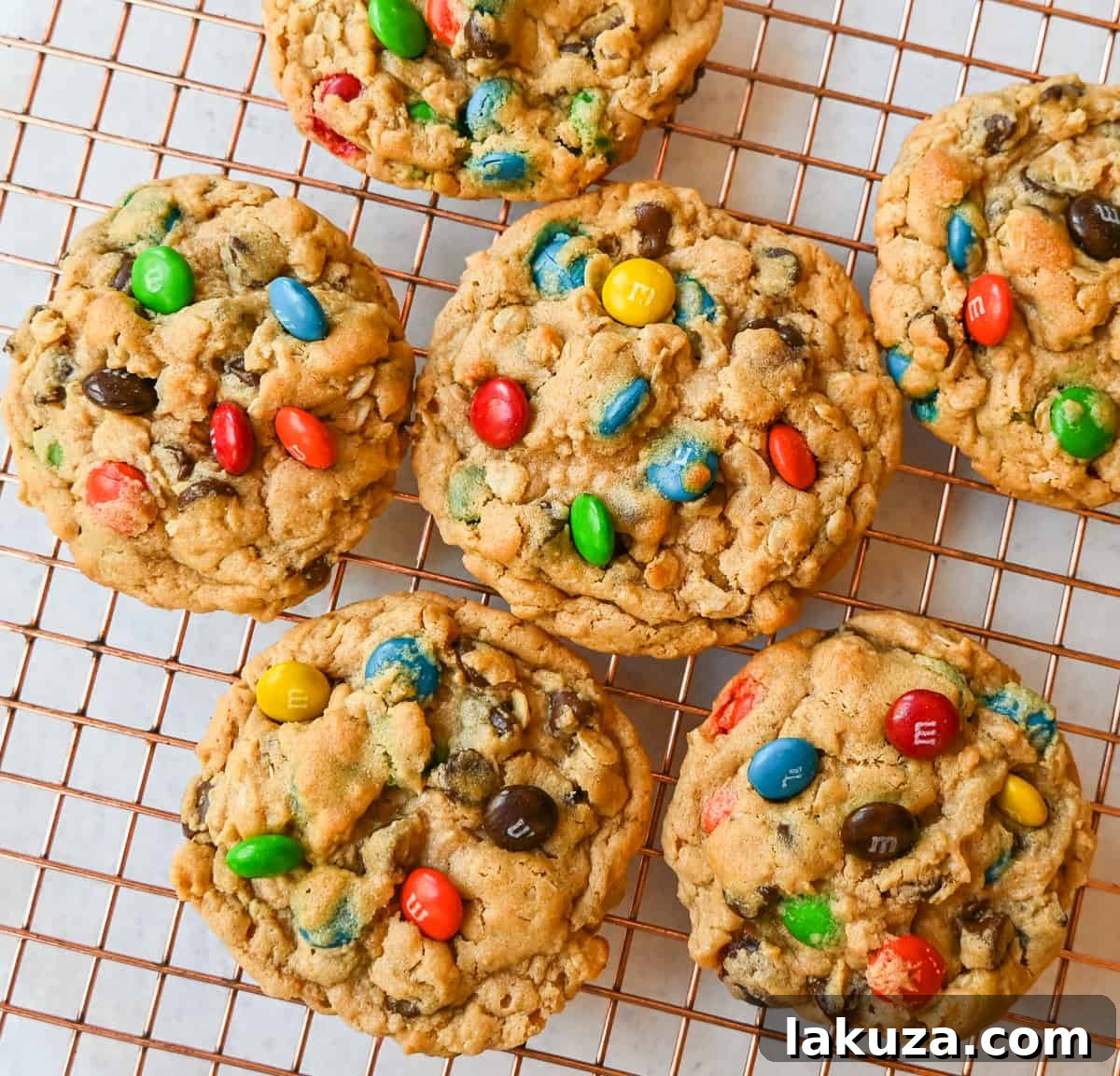 80 Irresistible Christmas Cookie Recipes 39 Best Monster Cookies: soft, chewy peanut butter monster cookies with creamy peanut butter, hearty oats, chocolate chips, and M&M's. Loved by all, especially peanut butter enthusiasts!