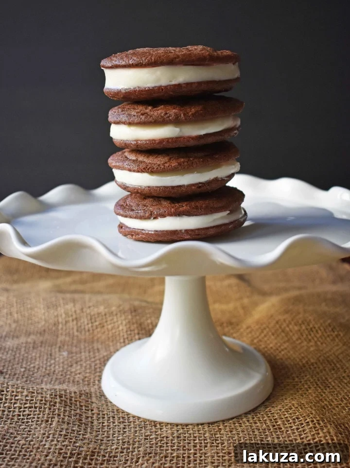 80 Irresistible Christmas Cookie Recipes 63 Homemade Oreo Cookies by Modern Honey. Rich chocolate cookies filled with sweet buttercream. Better than store-bought Oreos!